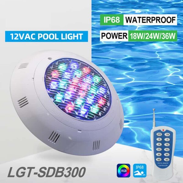 above ground pool lights IP68 waterproof rgb led underwater swimming pool light 12V
