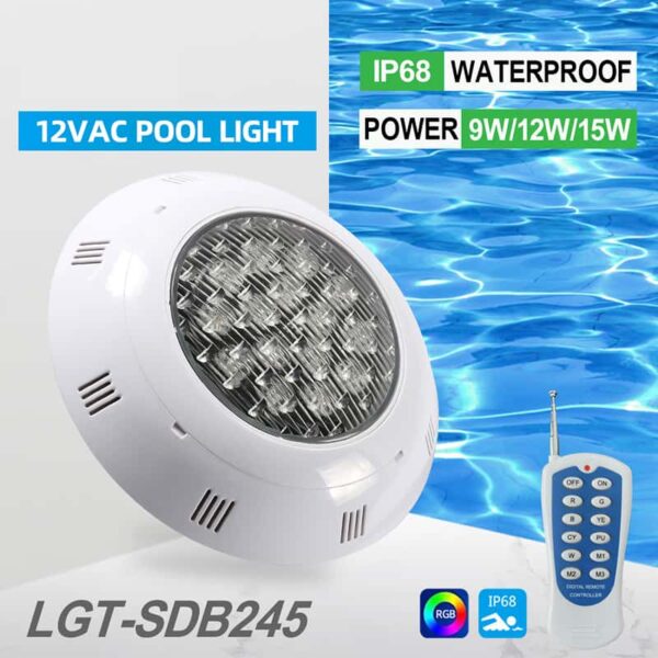 above ground pool lights IP68 waterproof rgb led underwater swimming pool light 12V