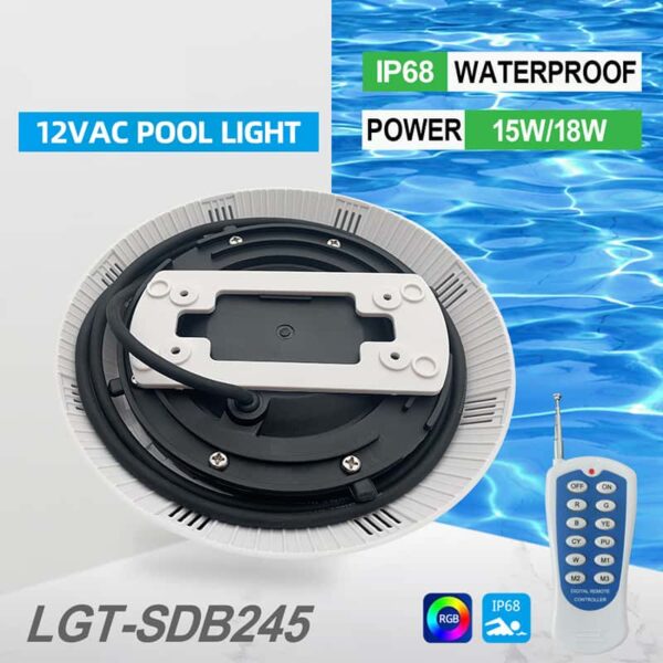 above ground pool lights IP68 waterproof rgb led underwater swimming pool light 12V