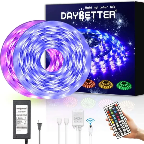 amazon rgb led strip lights 5 meter 12volt smart led strip 10 meter