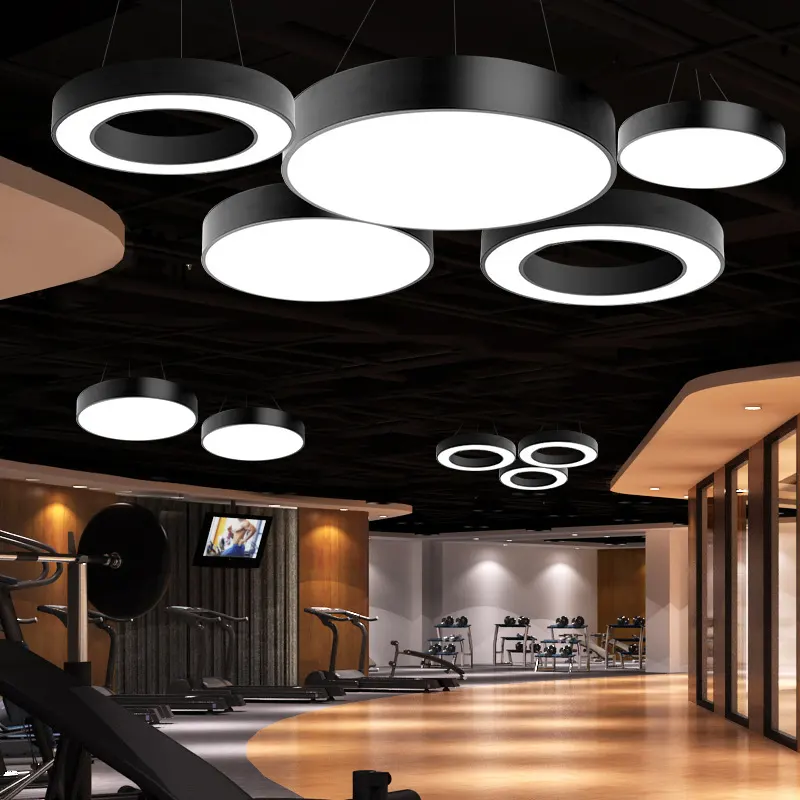 globe pendant light school lighting fixtures Black White Lamp 800mm