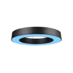 office hotel ceiling led circle light fixture pendant blue light