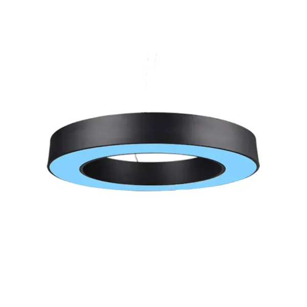 office hotel ceiling led circle light fixture pendant blue light