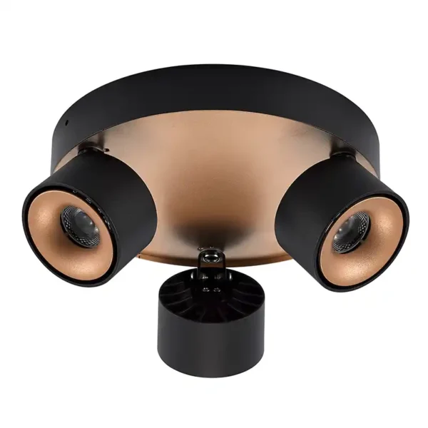 white down lights black led spotlight circle modern design