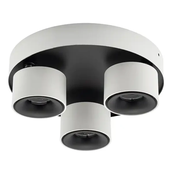 white down lights black led spotlight circle modern design