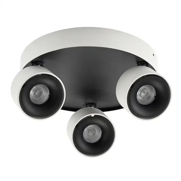 white down lights black led spotlight circle modern design