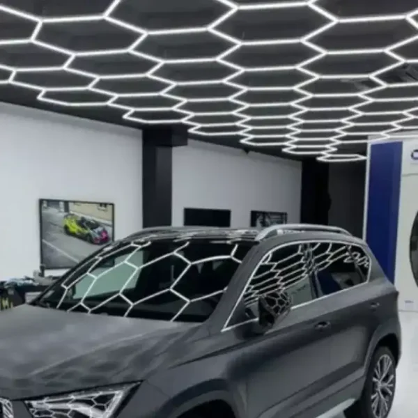 1 set garage hexagon lights for car