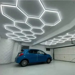 1 set garage hexagon lights for car