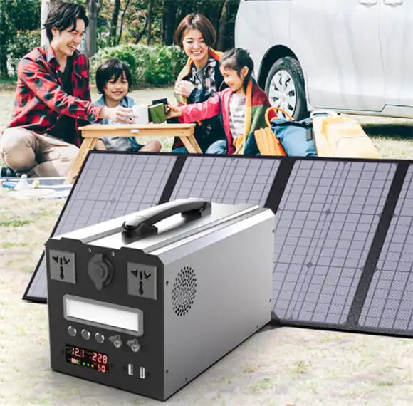 2500W Portable Power Station Solar Generator for Camping