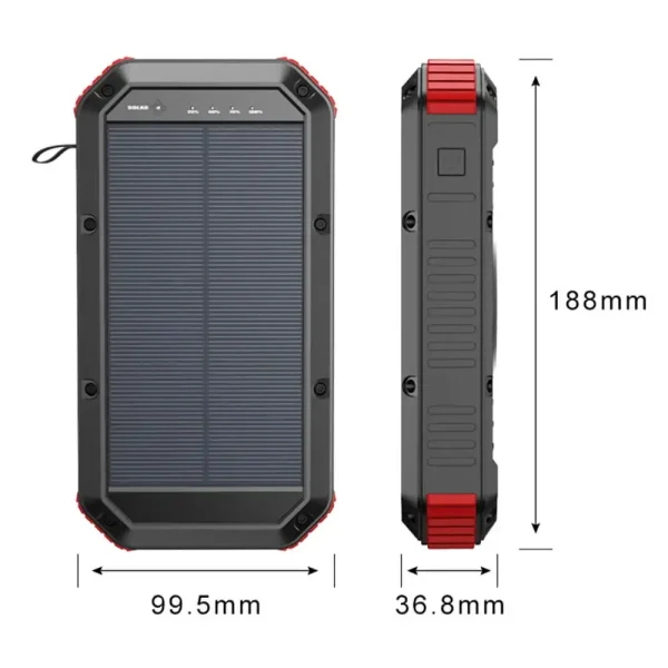 30000mAh Portable Camping Solar Charger Storage Power Banks