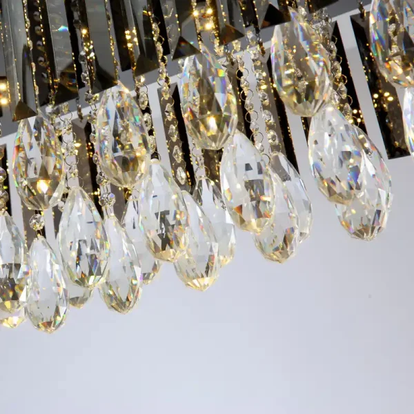 Chrome Pendant Crystal Chandelier Lamp Hanging Light