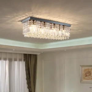 Black Ceiling Dining Room Chandelier Crystal Light Fixture