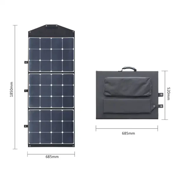 portable solar panels generator for backpacking
