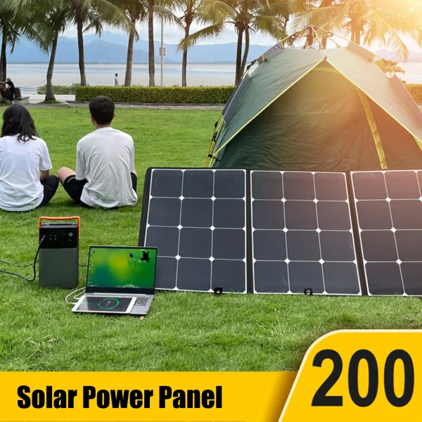 portable solar panels generator for backpacking