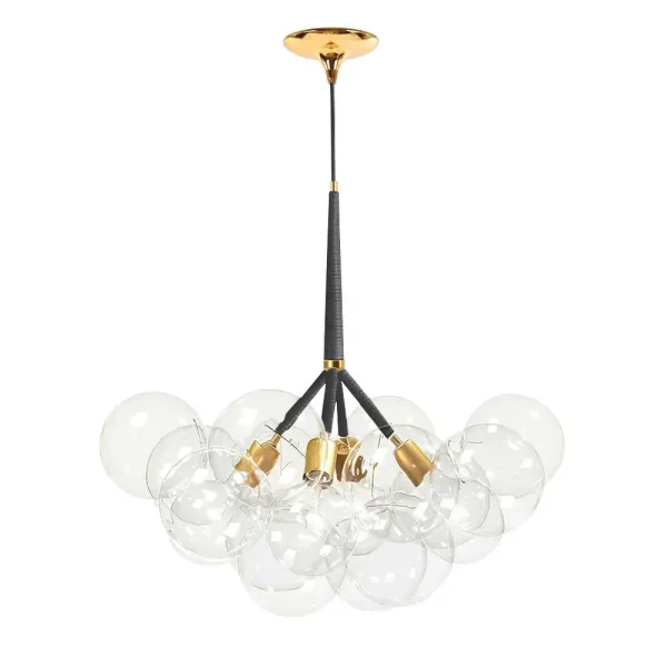 Cluster Bubble Chandelier Glass Globe Light Fixture