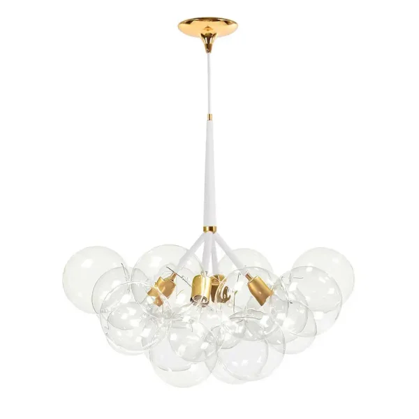 Cluster Bubble Chandelier Glass Globe Light Fixture