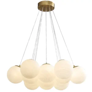 Dining Room Bubble Chandelier Clear Glass Lamp