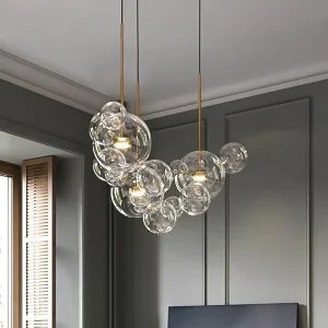 Mickey Mouse Hanging Clear Bubble Light Fixture