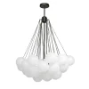 31.5" Modern Glass Bubble Chandelier Lighting Fixtures