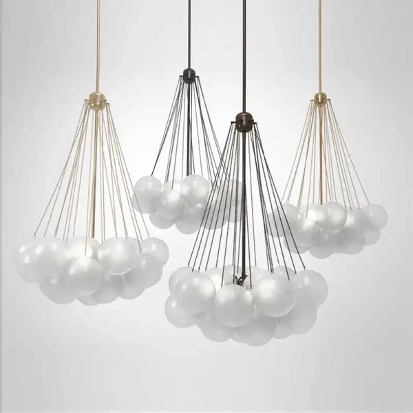 Modern Glass Bubble Chandelier Lighting Fixtures