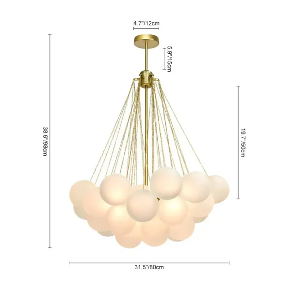 Modern Glass Bubble Chandelier Lighting Fixtures