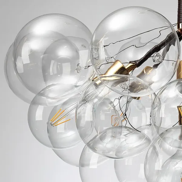 Modern Glass Globe Cluster Bubble Light Fixture