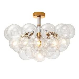 Modern Glass Globe Cluster Bubble Light Fixture