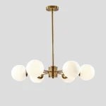 White Bubble Chandelier Sphere Lighting Fixtures