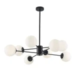 6/8/12 Bulbs Beauty White Bubble Chandelier Sphere Lighting Fixtures