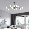 110-220V Contemporary Chandelier Glass Globe Bubble Lights Fixture