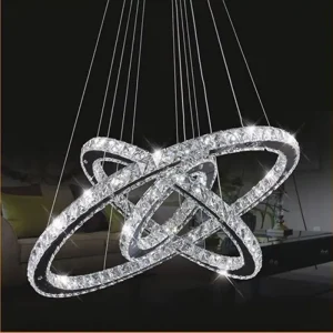 Multiple Ring Modern Dining Room Crystal Chandelier