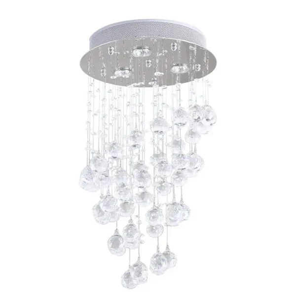 Spiral Raindrop Chandelier Pendant Light Fixture