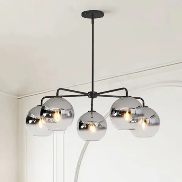 bubble chandelier black modern contemporary light