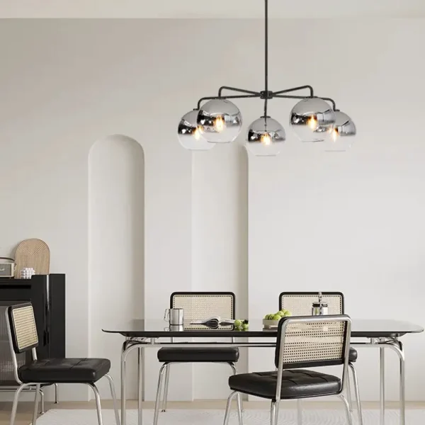 bubble chandelier black modern contemporary light