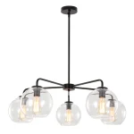 110-220V Bubble Chandelier Black Modern Contemporary Light