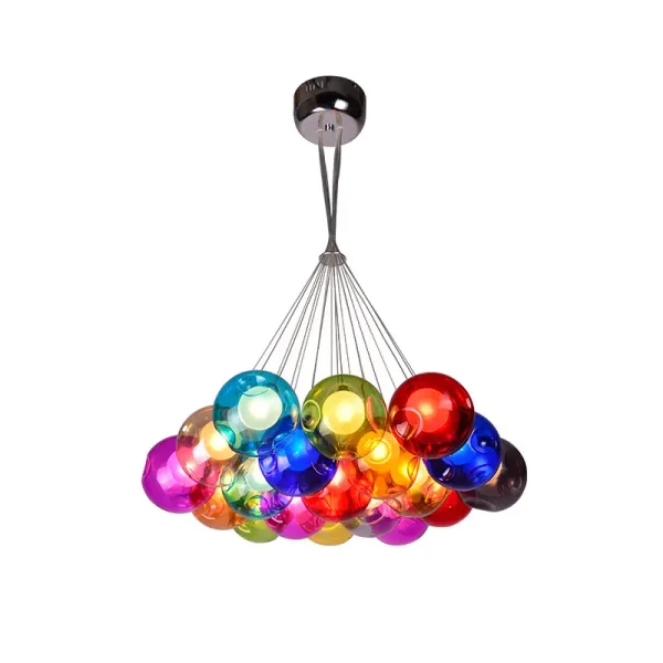 iridescent bubble chandelier pendant light