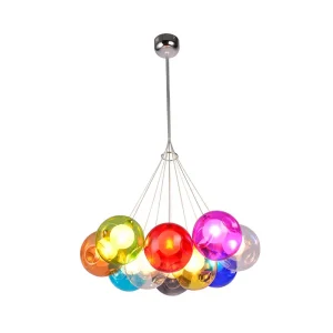 iridescent bubble chandelier pendant light