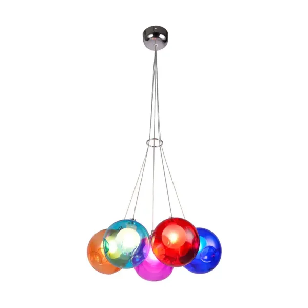 iridescent bubble chandelier pendant light