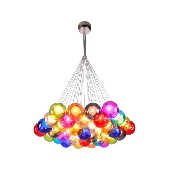 iridescent bubble chandelier pendant light